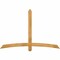 Ekena Millwork Bellingham Rough Sawn Timber Gable Bracket, Western Red Cedar, 72"W x 48"H x 2"D x 4"F, 16/12 Pitch GBW072X48X0204BEL00RWR - alternate 1